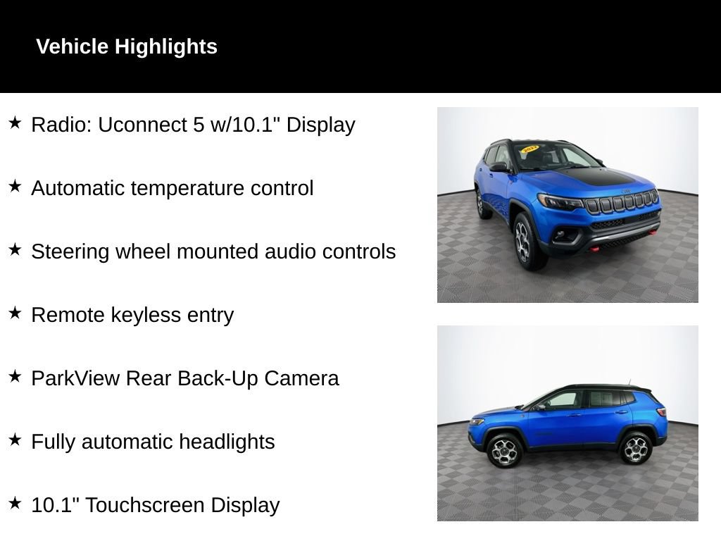 Used 2022 Jeep Compass Trailhawk AWD/4WD video 2