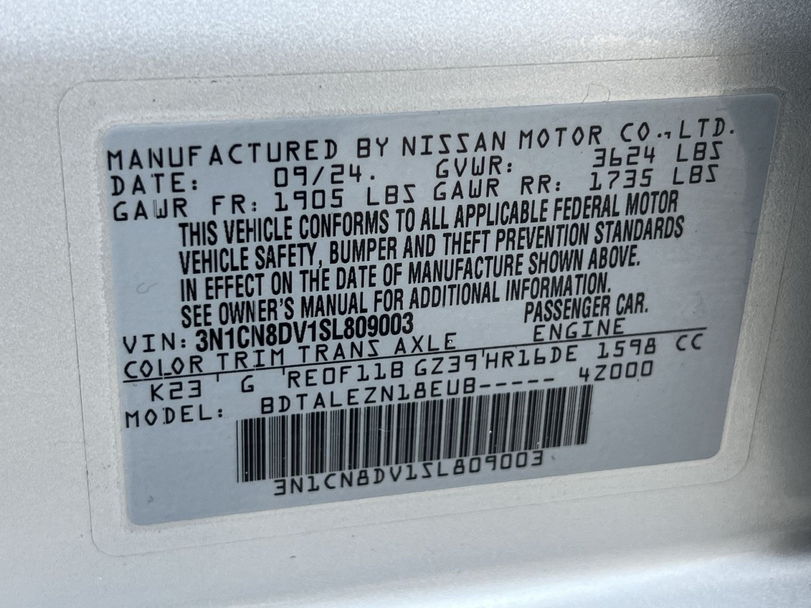 Used 2025 Nissan Versa S FWD image 39