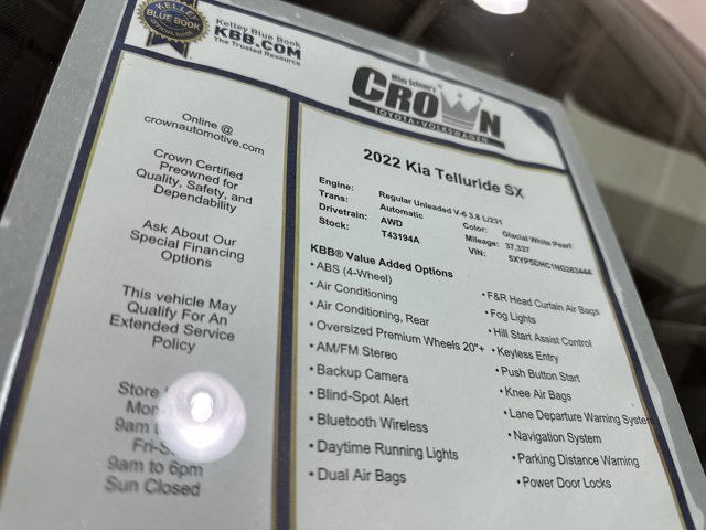 Used 2022 Kia Telluride SX AWD/4WD image 40