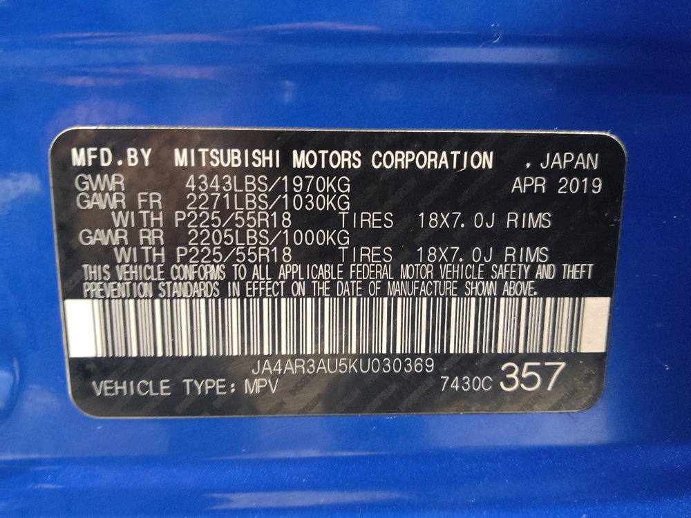 Used 2019 Mitsubishi Outlander Sport SE AWD/4WD image 33