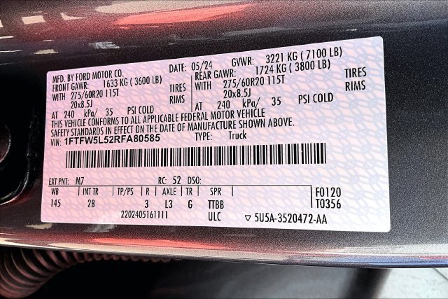 Used 2024 Ford F150 Lariat w/ Bed Utility Package AWD/4WD image 33