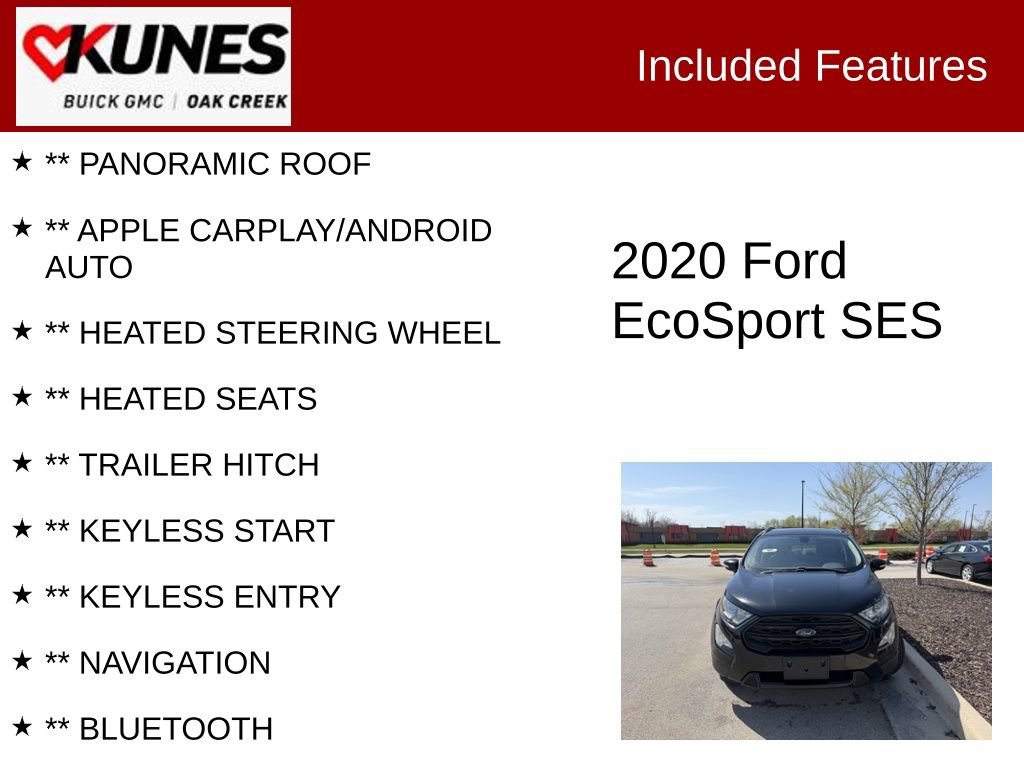 Used 2020 Ford EcoSport SES AWD/4WD image 2