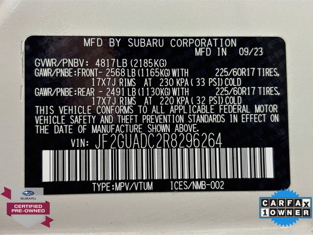 Used 2024 Subaru Crosstrek 2.0i Premium AWD/4WD image 31