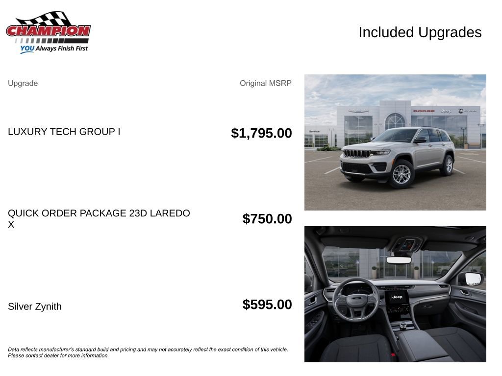 New 2025 Jeep Grand Cherokee Laredo X w/ Luxury Tech Group I image 6