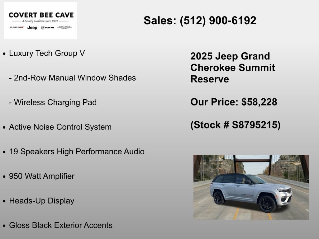 New 2025 Jeep Grand Cherokee Summit AWD/4WD image 18