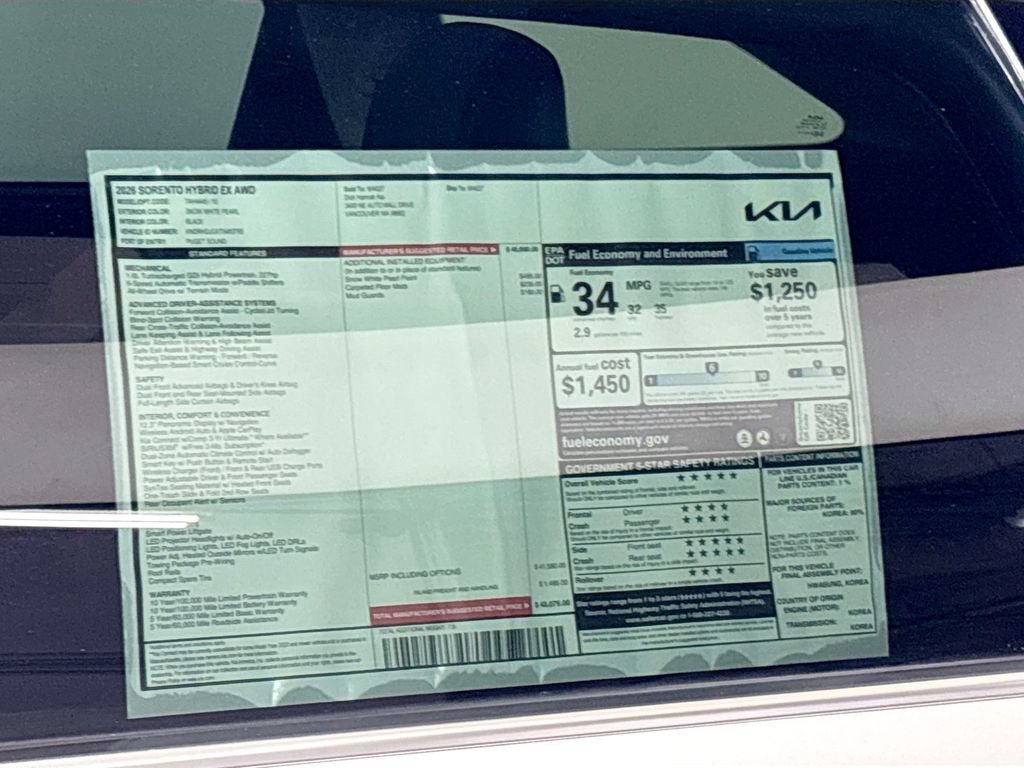 New 2026 Kia Sorento EX AWD/4WD image 24