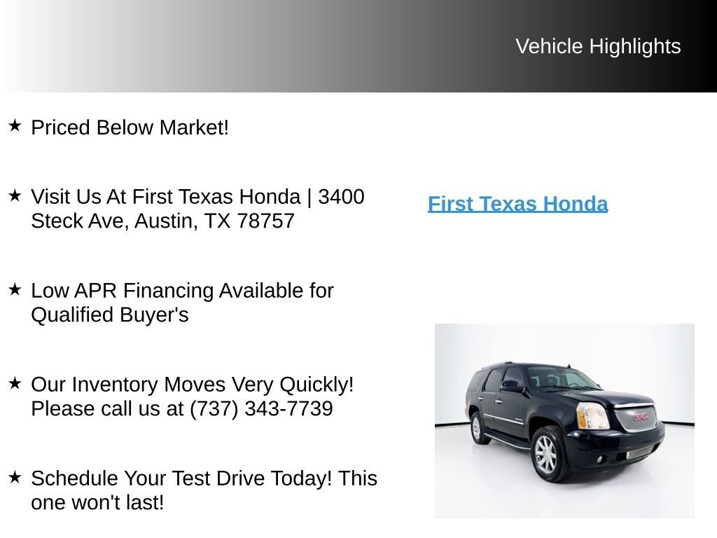 Used 2012 GMC Yukon Denali AWD/4WD image 9