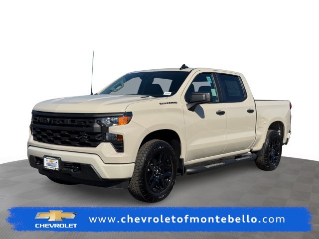 New 2026 Chevrolet Silverado 1500 Custom w/ Turbomax Blackout Package RWD image 1
