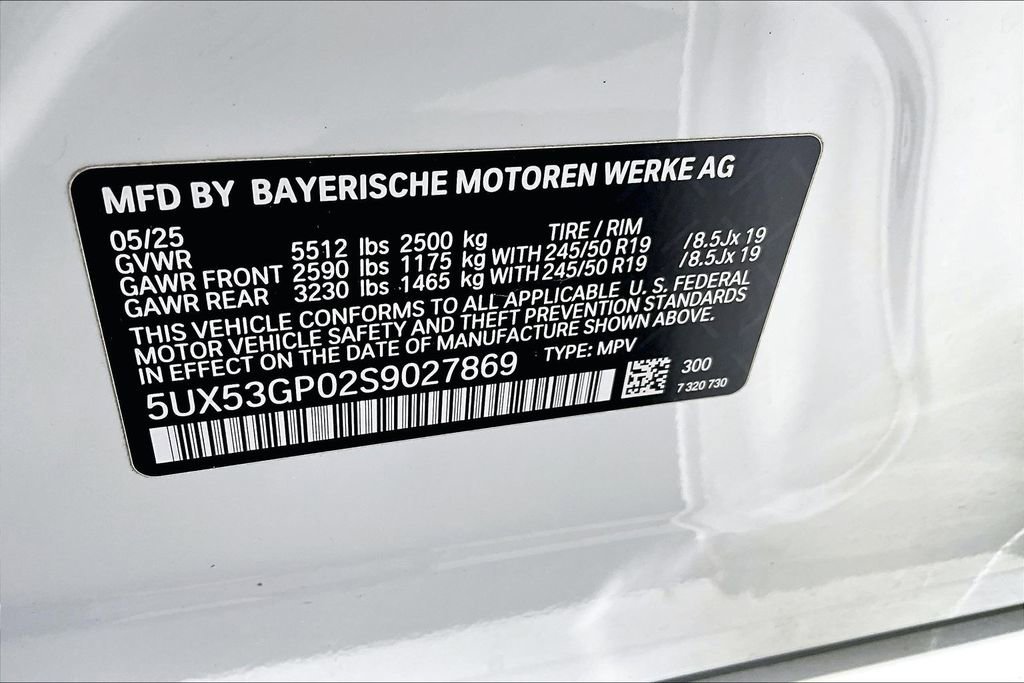 Used 2025 BMW X3 xDrive30i w/ M Sport Package image 43