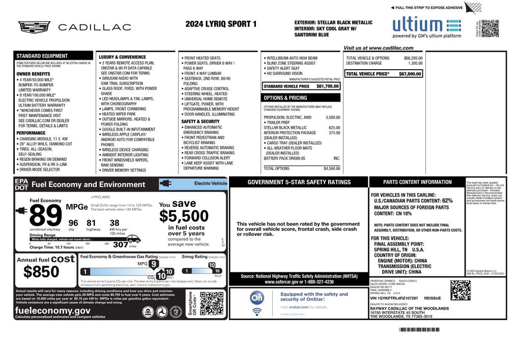Used 2024 Cadillac Lyriq Sport image 4