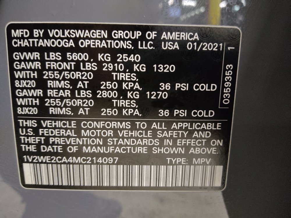 Used 2021 Volkswagen Atlas Cross Sport SE w/ V6 Towing Package FWD image 33