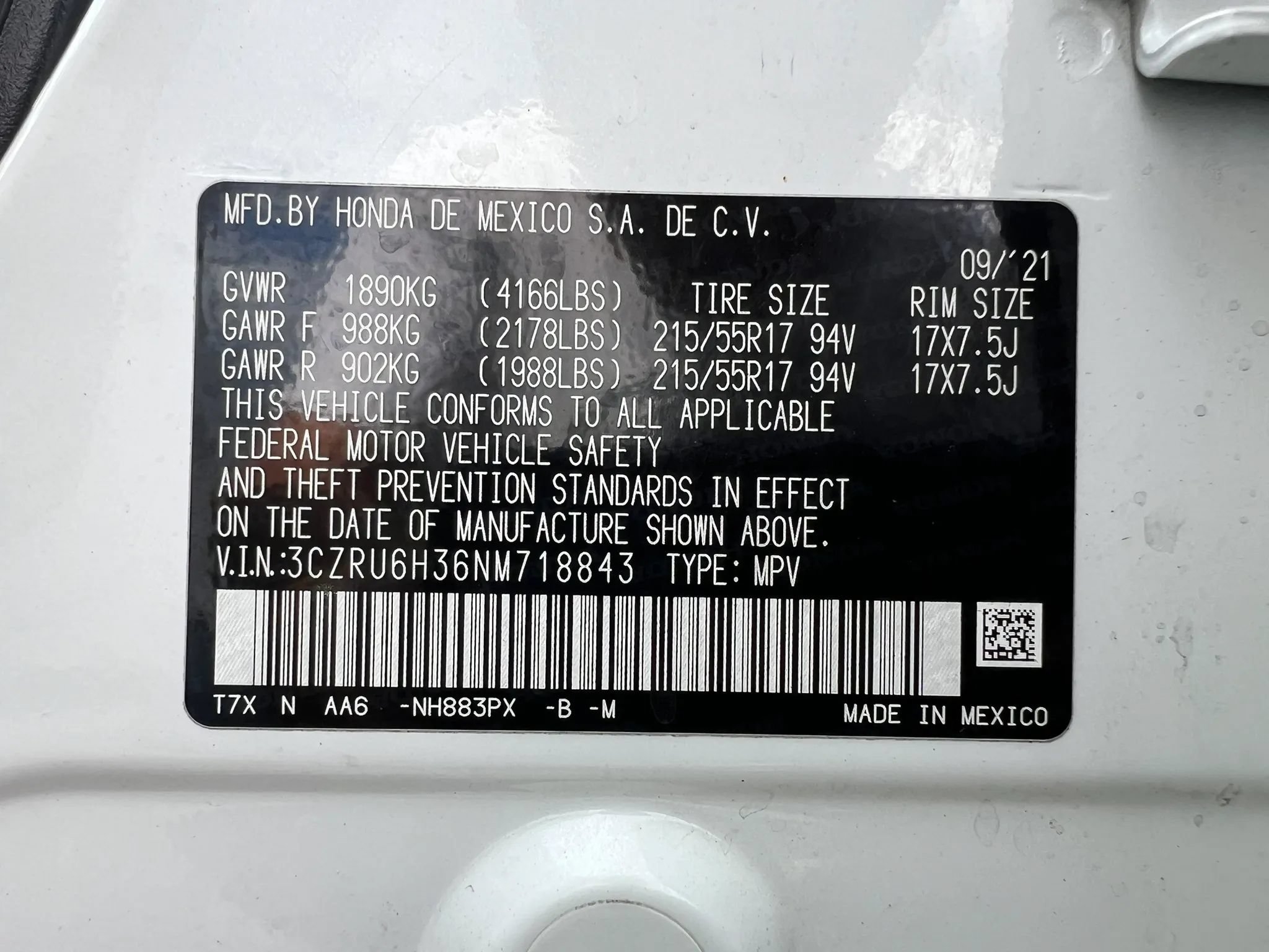 Used 2022 Honda HR-V LX image 43