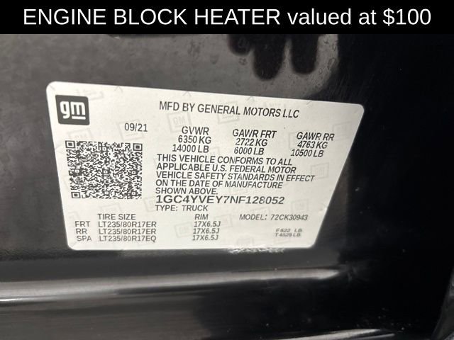 Used 2022 Chevrolet Silverado 3500 High Country w/ Snow Plow Prep/Camper Package image 16