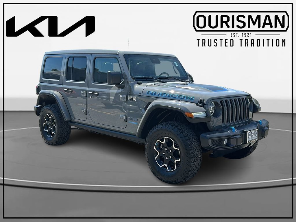 Used 2022 Jeep Wrangler Unlimited Rubicon 4xe w/ Cold Weather Group AWD/4WD image 1