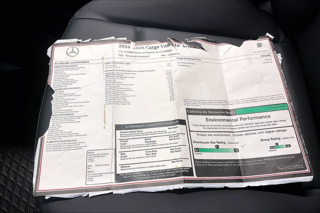 Used 2026 Mercedes-Benz Sprinter 2500 image 13