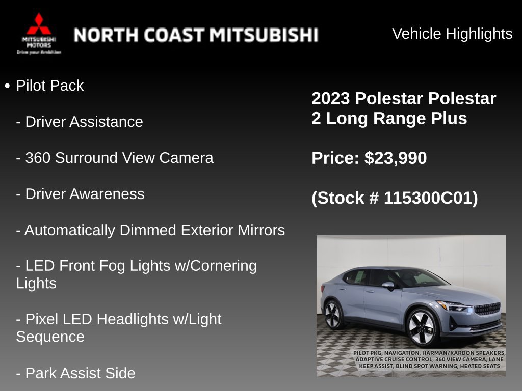 Used 2023 Polestar Polestar 2 w/ Pilot Pack AWD/4WD image 2