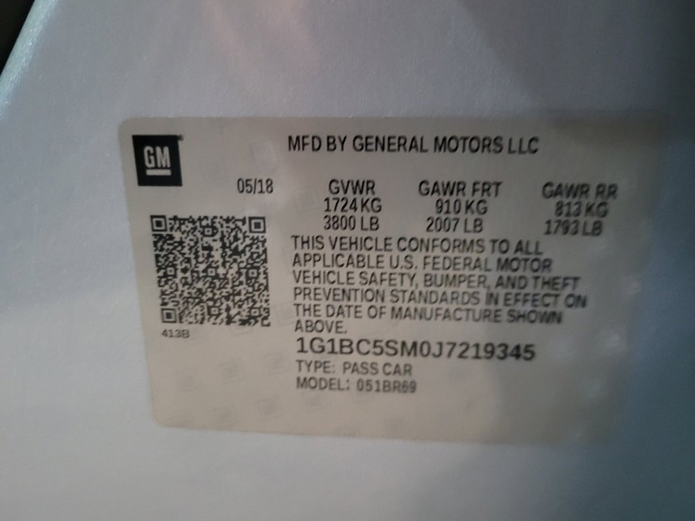 Used 2018 Chevrolet Cruze LS w/ LS Fleet Convenience Package image 33