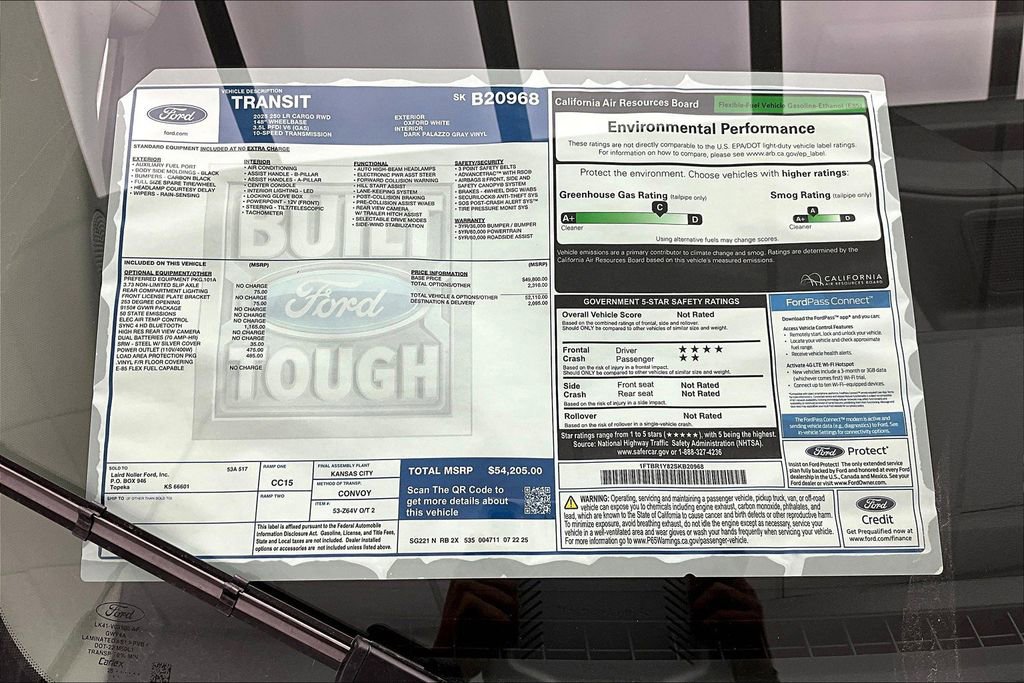 New 2025 Ford Transit 250 Low Roof w/ Load Area Protection Package image 14