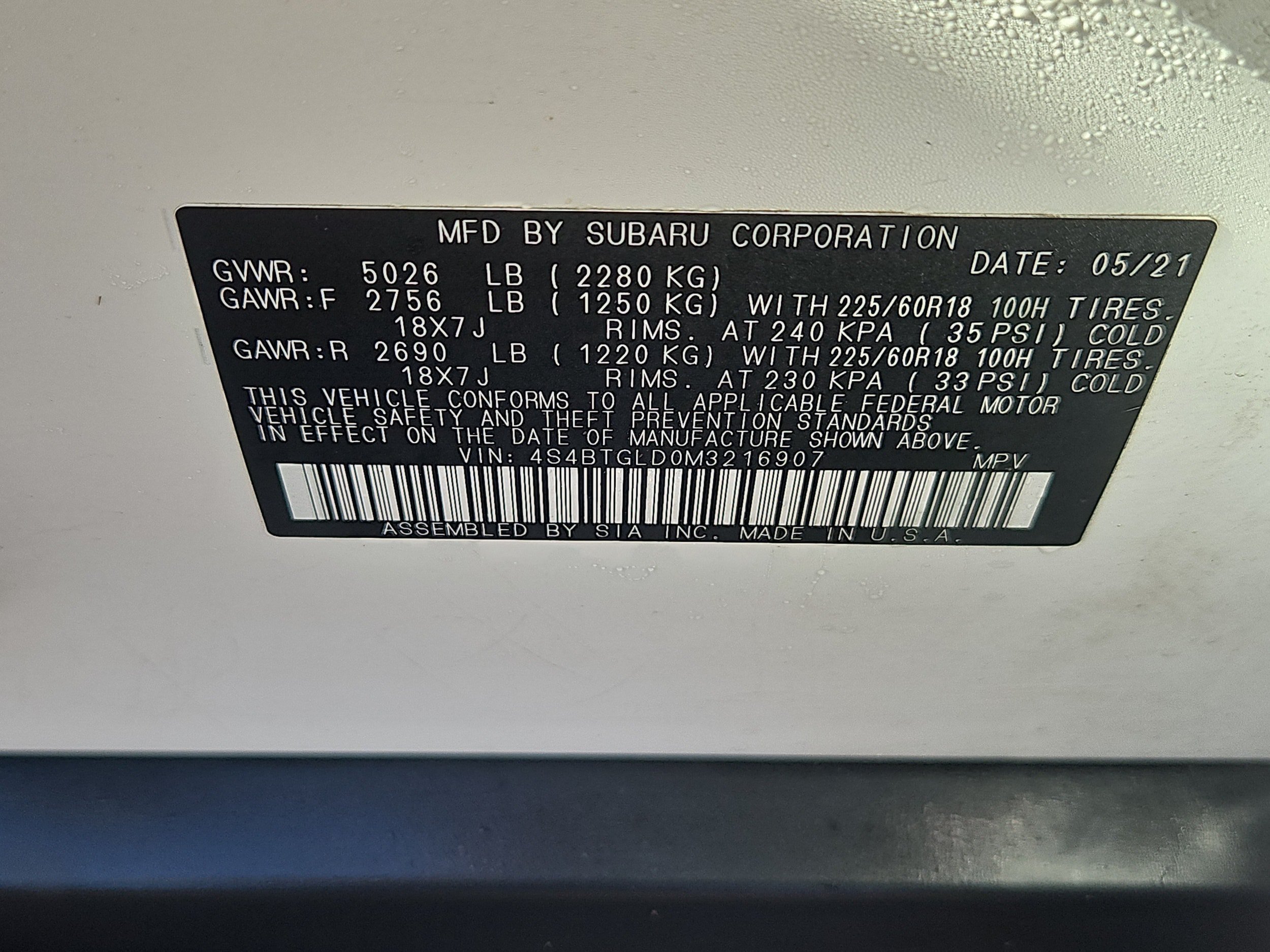 Used 2021 Subaru Outback Onyx Edition XT AWD/4WD image 7