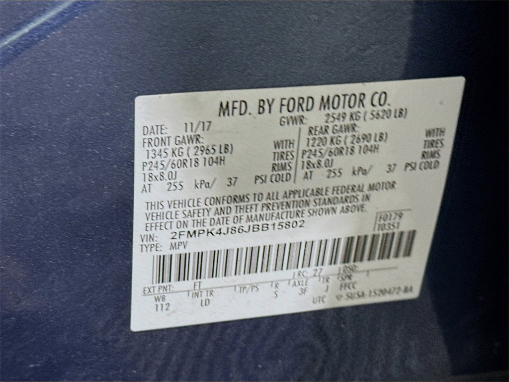 Used 2018 Ford Edge SEL w/ Equipment Group 201A image 31