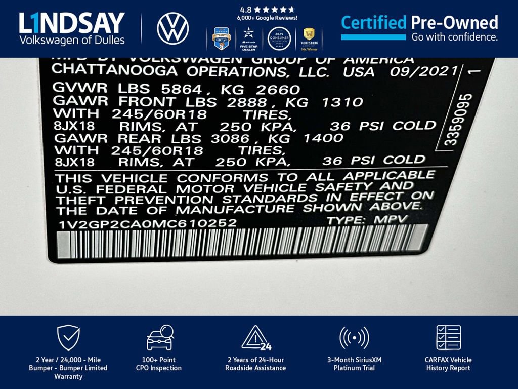 Used 2021 Volkswagen Atlas S image 28