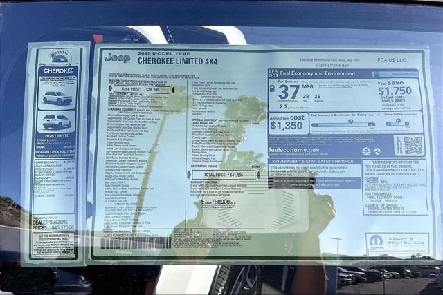 New 2026 Jeep Cherokee Limited AWD/4WD image 16