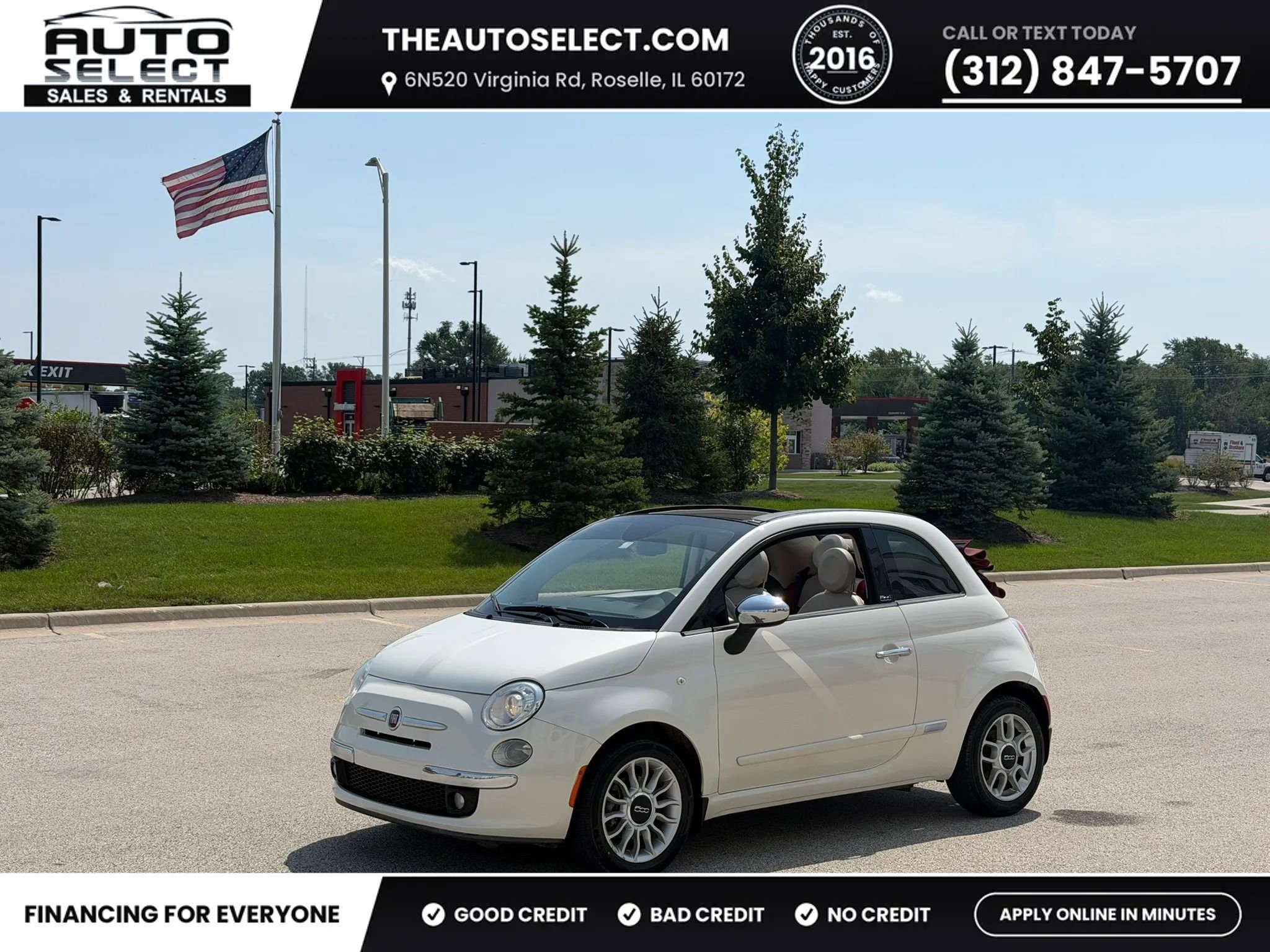 Used 2015 FIAT 500 Lounge w/ Luxury Leather Package