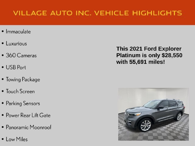 Used 2021 Ford Explorer Platinum w/ Equipment Group 601A AWD/4WD image 7