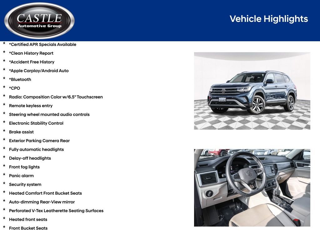 Used 2022 Volkswagen Atlas SE image 4