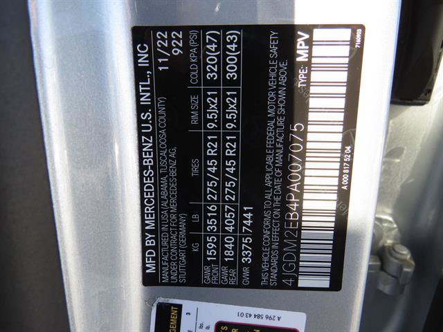 Used 2023 Mercedes-Benz EQS 450+ 4MATIC SUV image 7