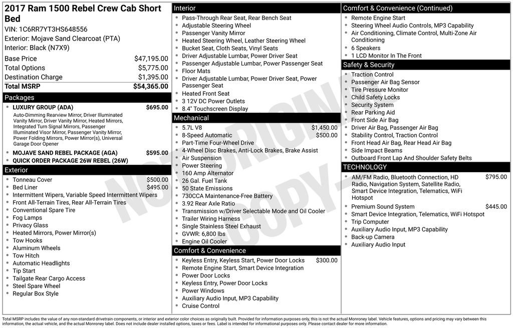 Used 2017 RAM 1500 Rebel w/ Luxury Group image 15