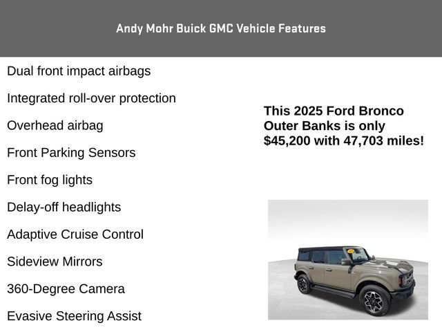 Used 2025 Ford Bronco Outer Banks AWD/4WD image 12