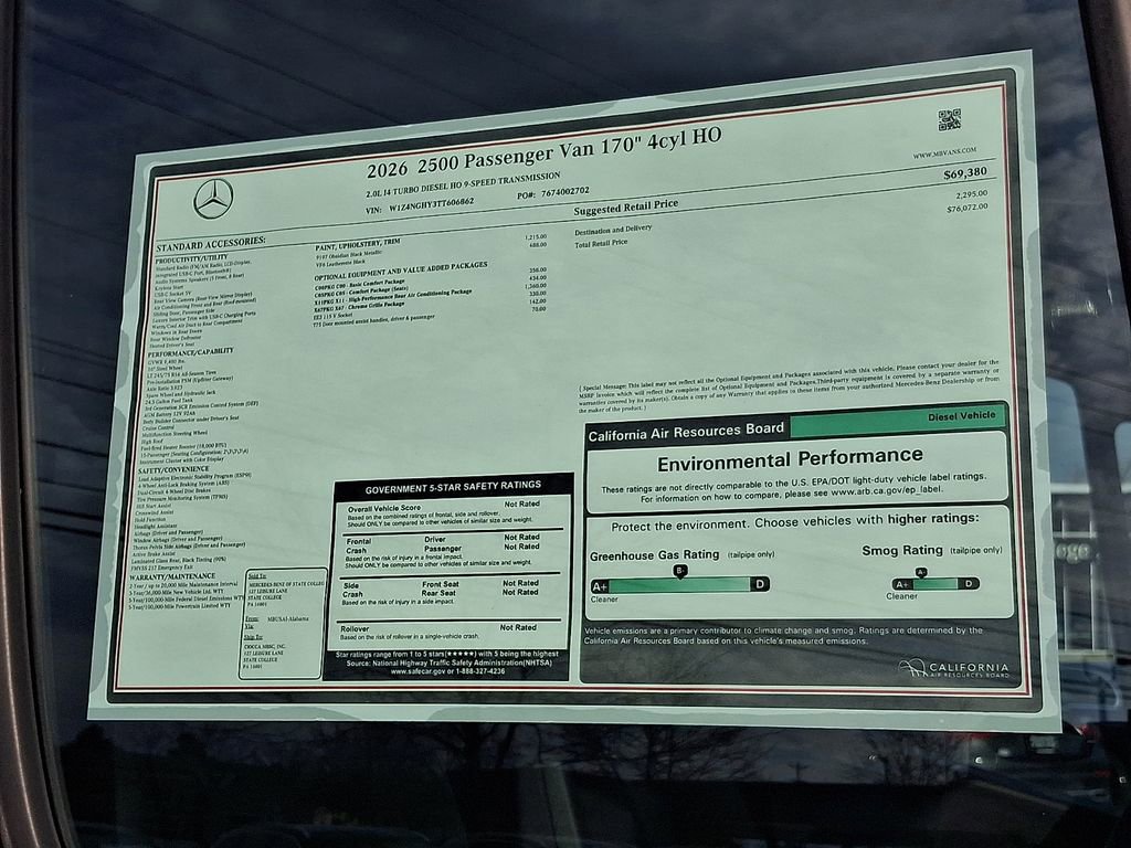 New 2026 Mercedes-Benz Sprinter 2500 image 23