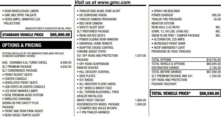 Used 2025 GMC Sierra 3500 SLT w/ SLT Premium Package image 2