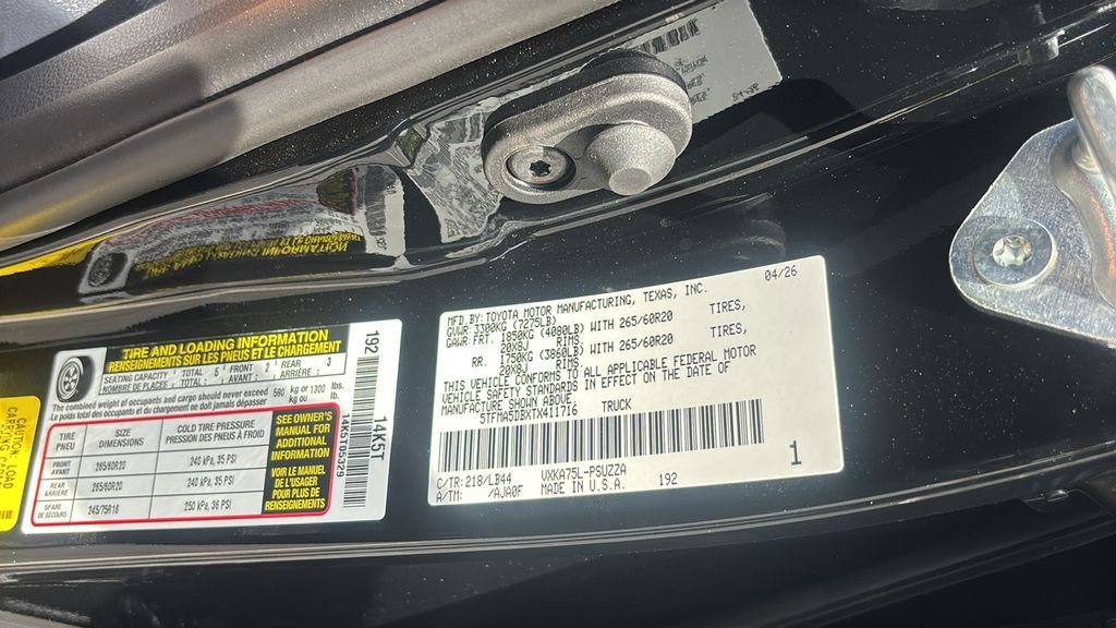 New 2026 Toyota Tundra 1794 Edition AWD/4WD image 39