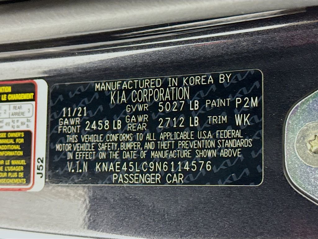 Used 2022 Kia Stinger GT1 w/ Red Interior Color Package image 36