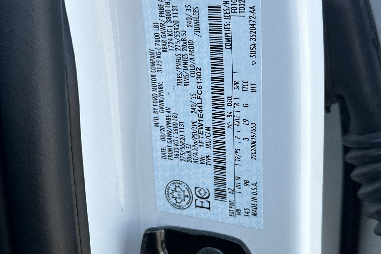 Used 2020 Ford F150 Platinum w/ Technology Package AWD/4WD image 30