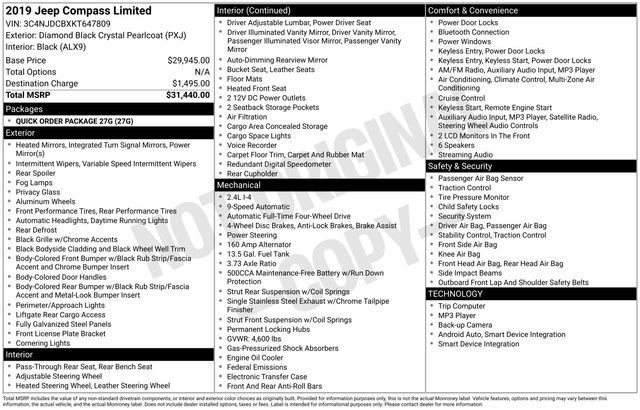 Used 2019 Jeep Compass Limited image 44