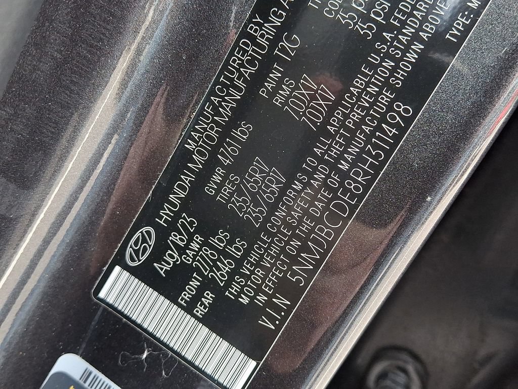 Certified 2024 Hyundai Tucson SEL AWD/4WD image 27