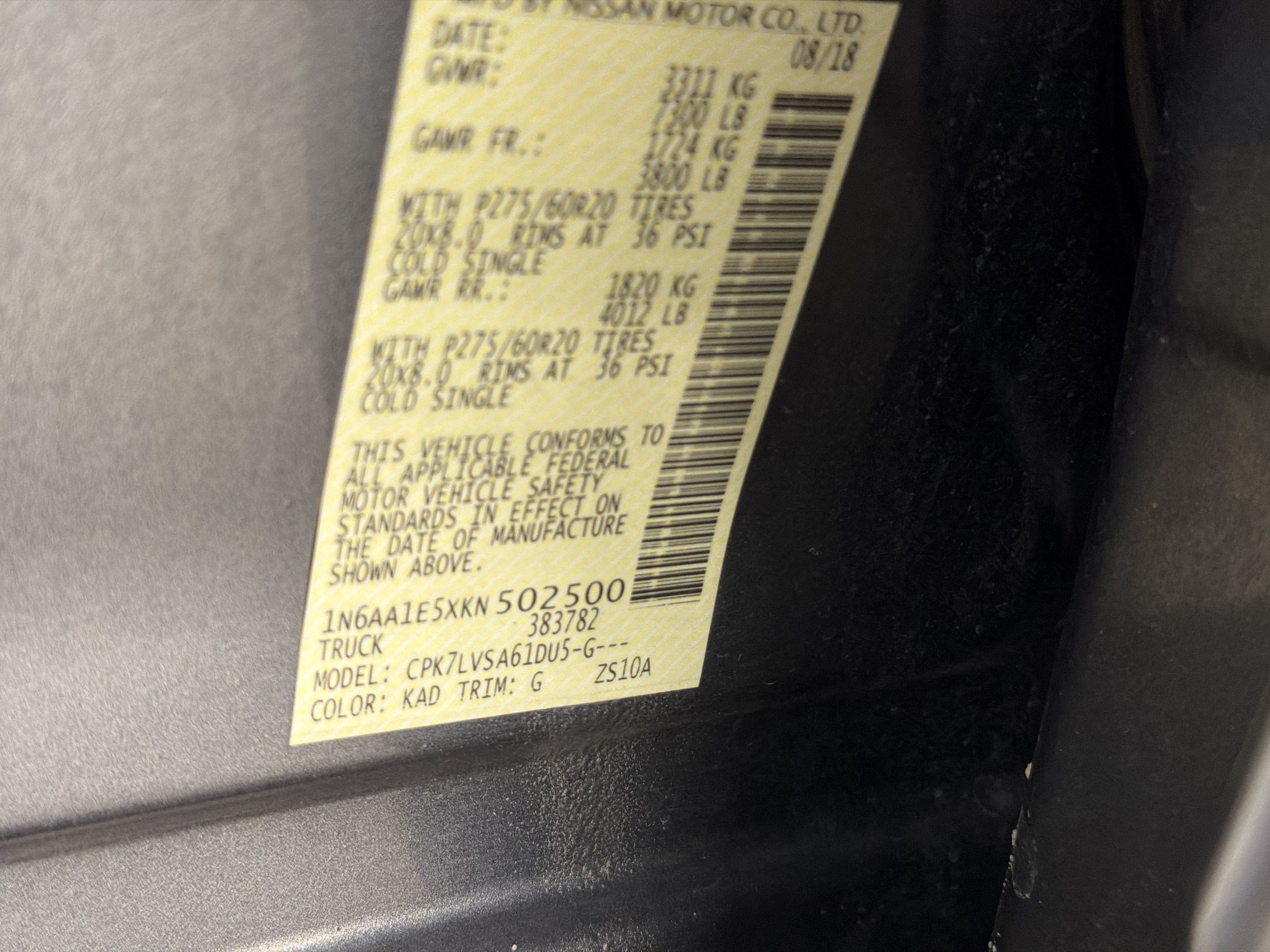 Used 2019 Nissan Titan SL w/ Midnight Edition AWD/4WD image 26