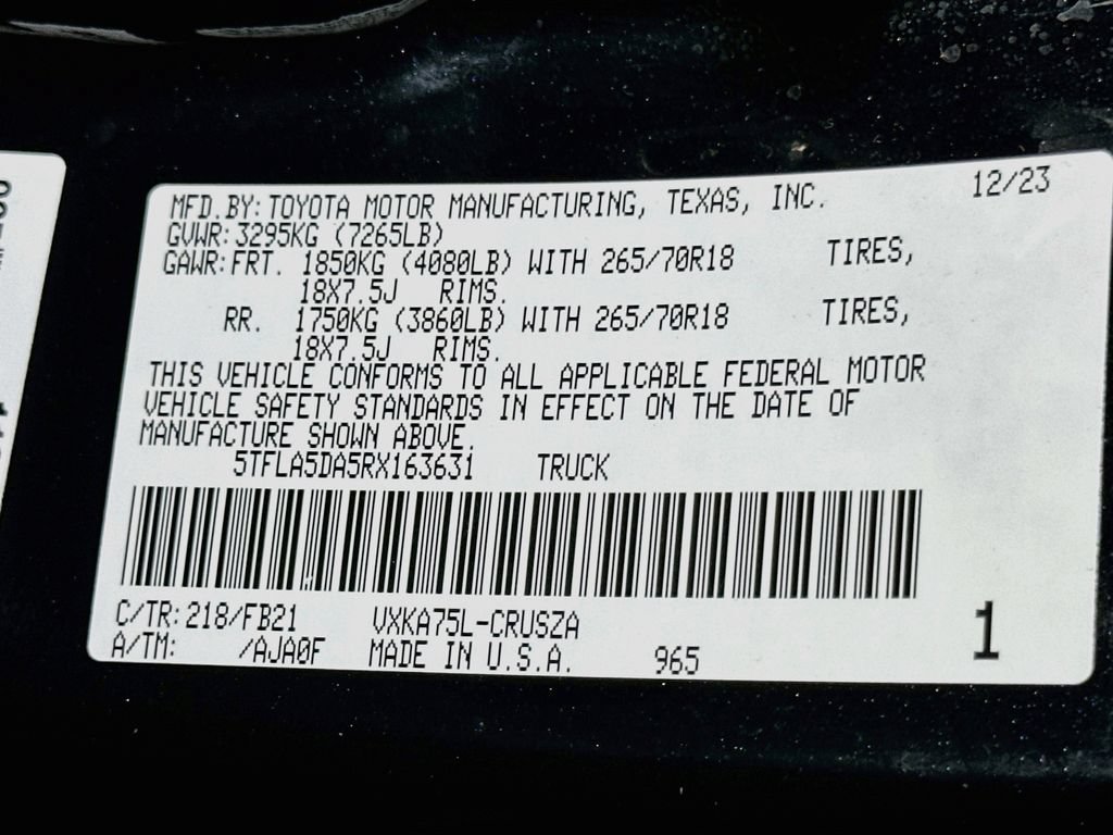 Used 2024 Toyota Tundra SR5 AWD/4WD image 24