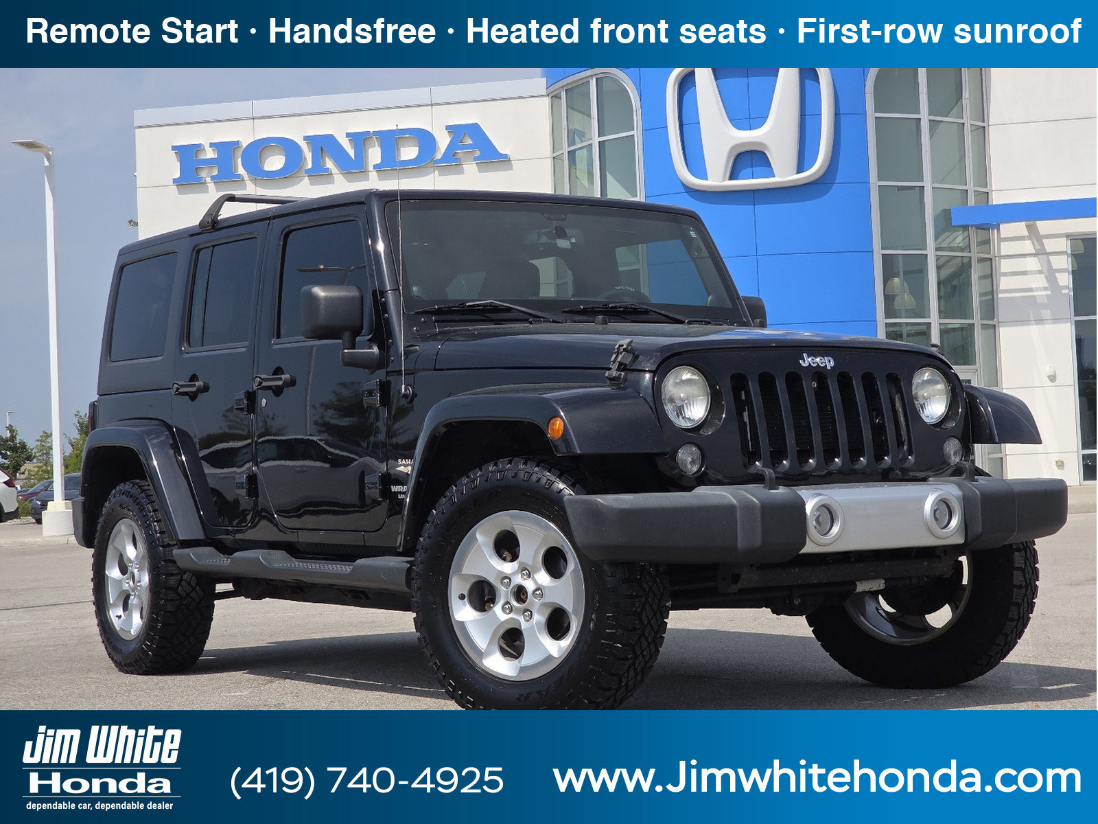 Used 2014 Jeep Wrangler Unlimited Sahara w/ Connectivity Group AWD/4WD image 1