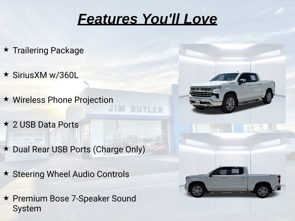 Used 2022 Chevrolet Silverado 1500 LTZ w/ Technology Package AWD/4WD image 42