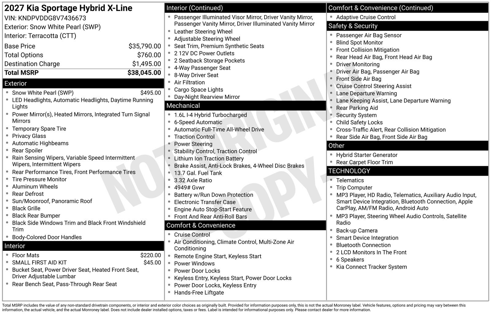 New 2027 Kia Sportage X-Line AWD/4WD image 29