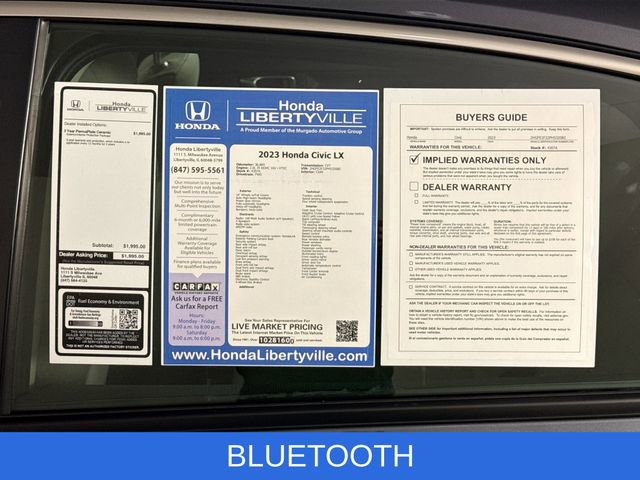 Certified 2023 Honda Civic LX image 14