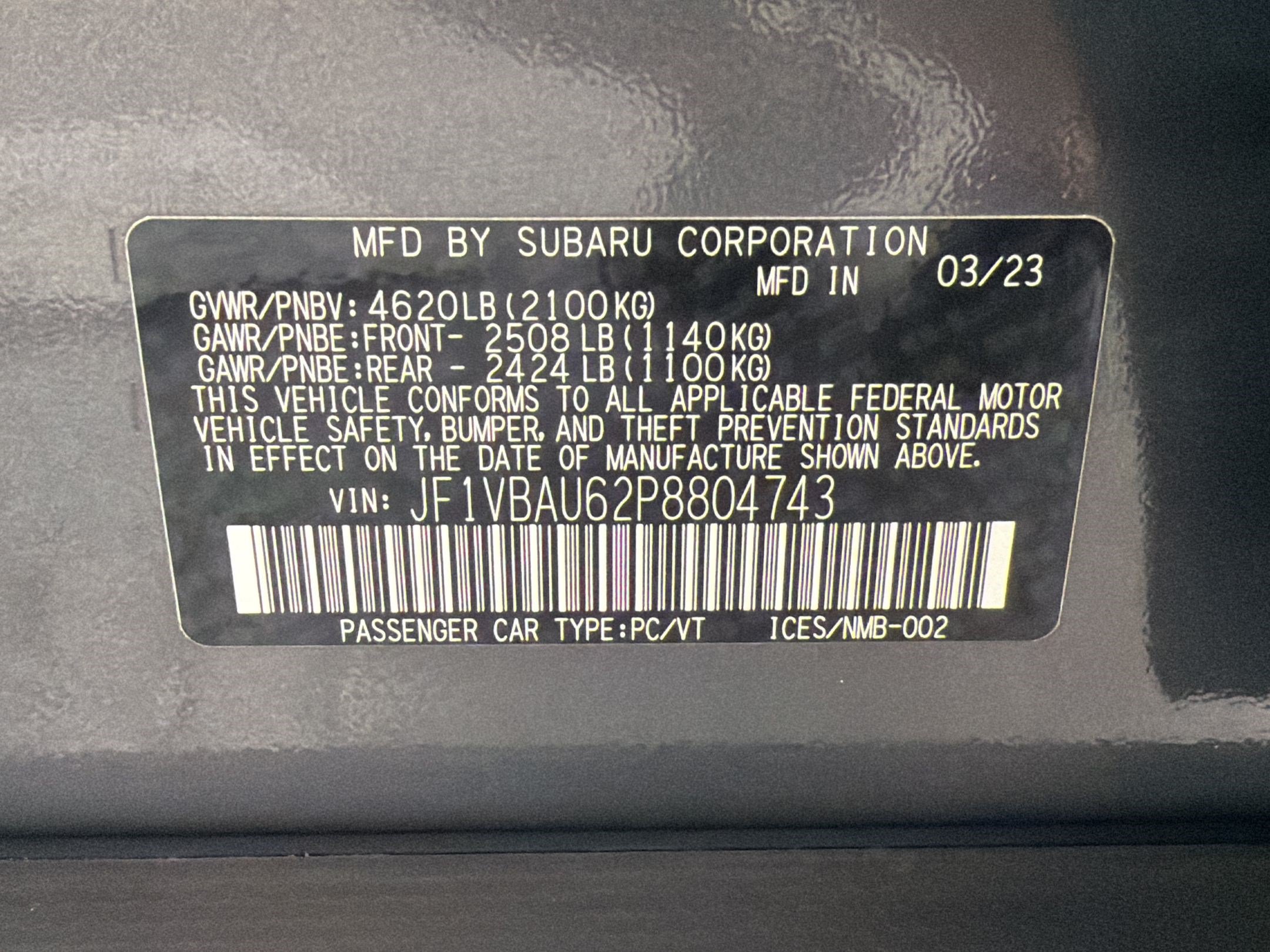 Used 2023 Subaru WRX GT AWD/4WD image 25