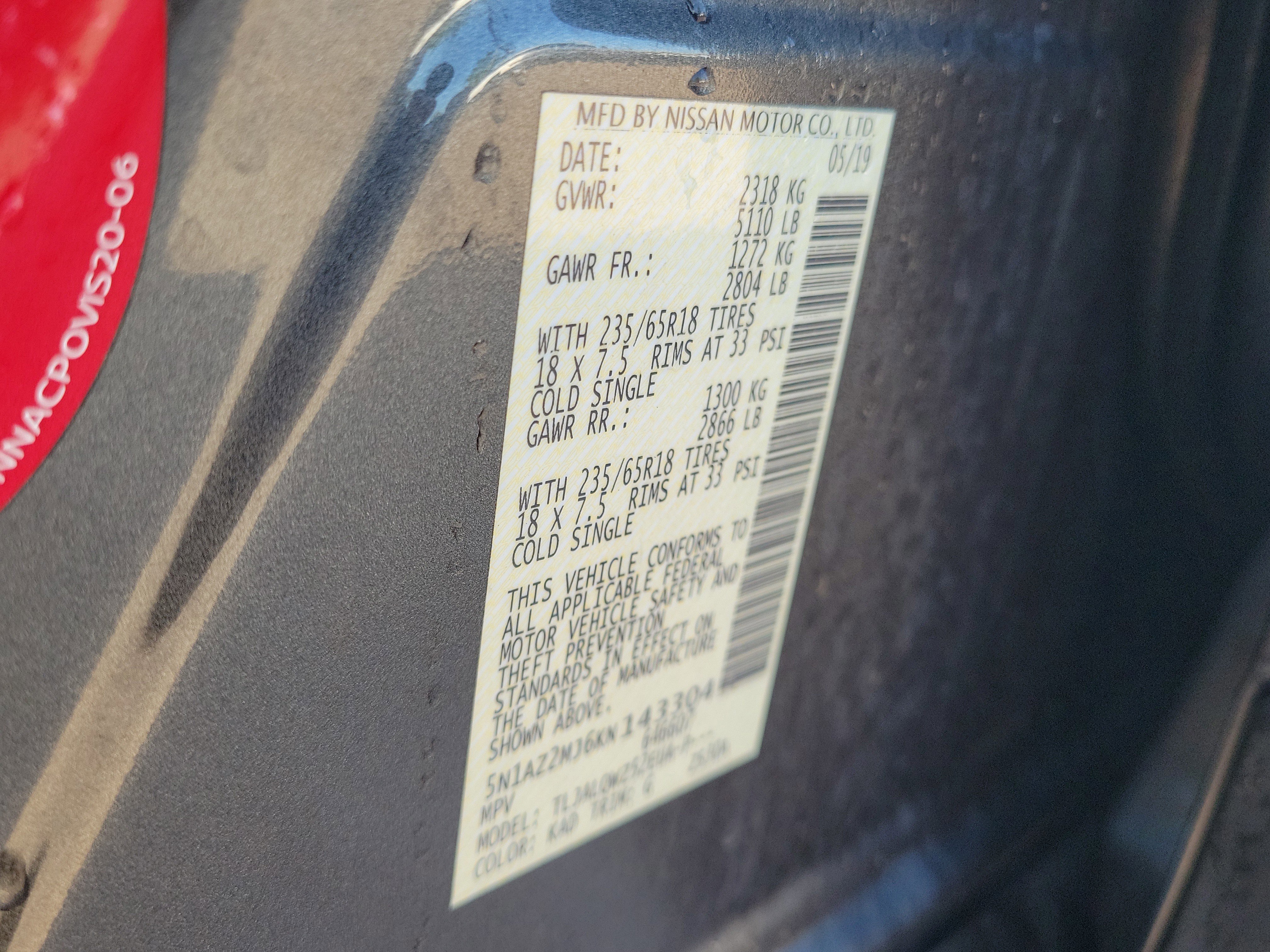 Used 2019 Nissan Murano SV w/ Premium Package image 37