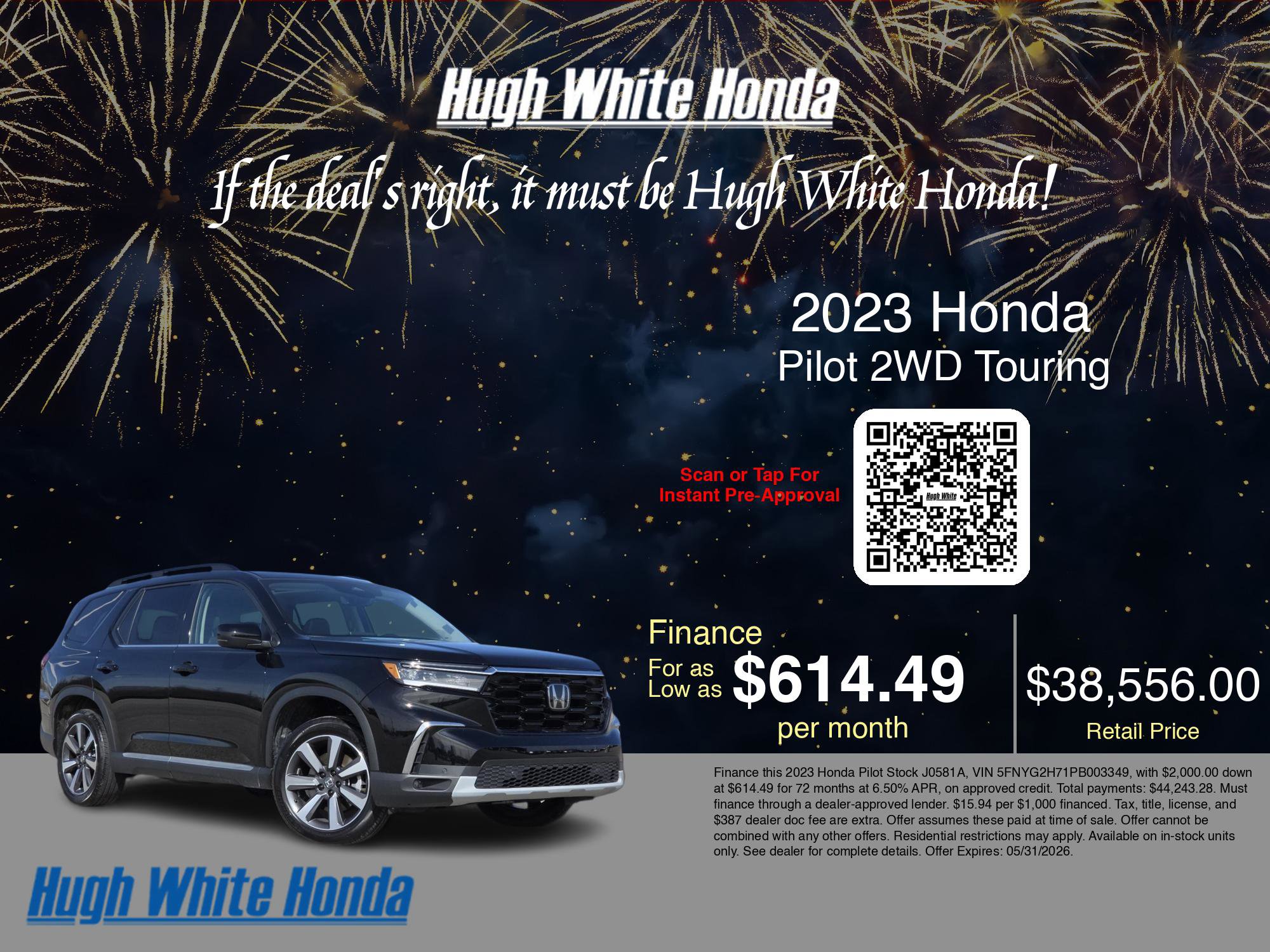 Used 2023 Honda Pilot Touring image 3