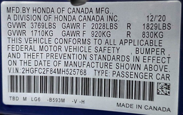 Used 2021 Honda Civic Sport image 38