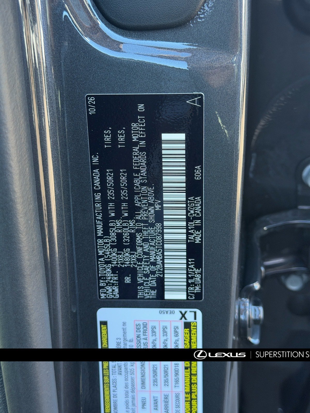 New 2026 Lexus RX 350 Premium w/ Convenience Package FWD image 24